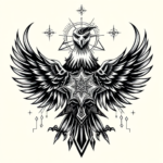 Cyber Sigilism Eagle Tattoo
