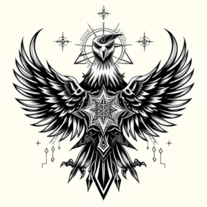 Cyber Sigilism Eagle Tattoo
