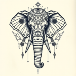 Cyber Sigilism Elephant Tattoo