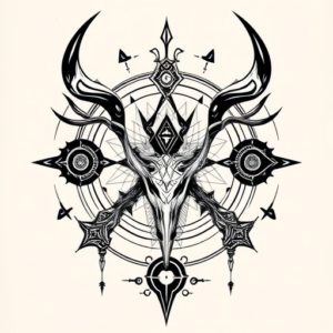 Cyber Sigilism Fenrir Tattoo