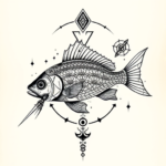 Cyber Sigilism Fish Tattoo