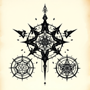 Cyber Sigilism Flag Tattoo