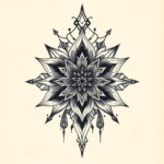 Cyber Sigilism Flower Tattoo