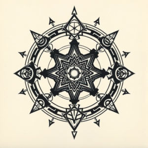 Cyber Sigilism Galaxy Tattoo