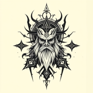 Cyber Sigilism God Tattoo