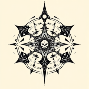 Cyber Sigilism Halloween Tattoo