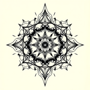 Cyber Sigilism Honeycomb Tattoo