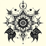 Cyber Sigilism Honeysuckle Tattoo