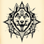 Cyber Sigilism Husky Tattoo