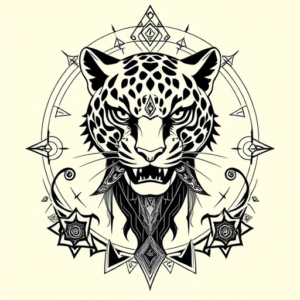 Cyber Sigilism Jaguar Tattoo