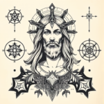 Cyber Sigilism Jesus Tattoo