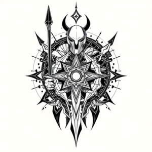 Cyber Sigilism Knight Tattoo