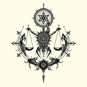 Cyber Sigilism Libra Tattoo