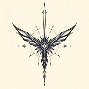 Cyber Sigilism Lightsaber Tattoo