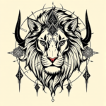 Cyber Sigilism Lioness Tattoo