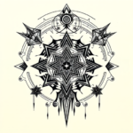 Cyber Sigilism Marigold Tattoo