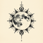 Cyber Sigilism Moon Tattoo