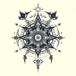 Cyber Sigilism Ocean Tattoo