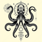 Cyber Sigilism Octopus Tattoo