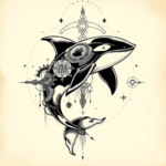 Cyber Sigilism Orca Tattoo