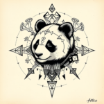 Cyber Sigilism Panda Tattoo