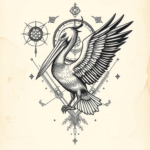 Cyber Sigilism Pelican Tattoo