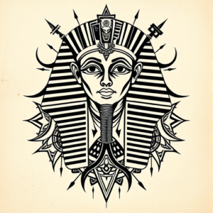 Cyber Sigilism Pharaoh Tattoo