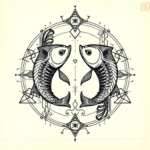 Cyber Sigilism Pisces Tattoo