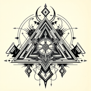 Cyber Sigilism Pyramid Tattoo