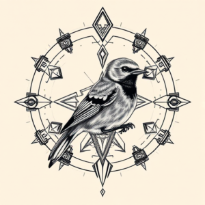 Cyber Sigilism Robin Tattoo