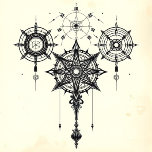 Cyber Sigilism Rosary Tattoo