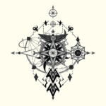 Cyber Sigilism Sagittarius Tattoo