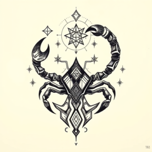 Cyber Sigilism Scorpio Tattoo