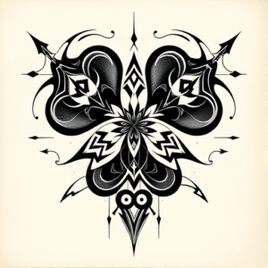 Cyber Sigilism Shamrock Tattoo