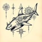 Cyber Sigilism Shark Tattoo