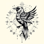 Cyber Sigilism Sparrow Tattoo