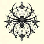Cyber Sigilism Spider Tattoo