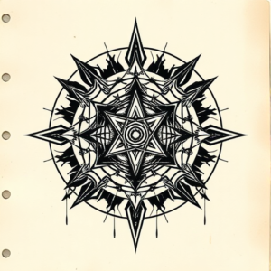 Cyber Sigilism Stamp Tattoo