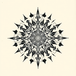 Cyber Sigilism Sun Tattoo