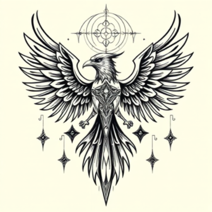 Cyber Sigilism Thunderbird Tattoo