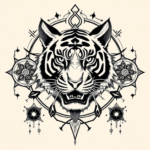 Cyber Sigilism Tiger Tattoo