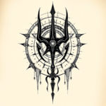 Cyber Sigilism Trident Tattoo
