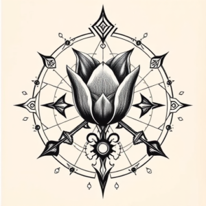 Cyber Sigilism Tulip Tattoo