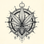Cyber Sigilism Weed Tattoo