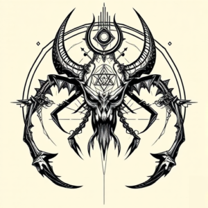 Cyber Sigilism Wendigo Tattoo