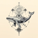 Cyber Sigilism Whale Tattoo
