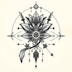 Cyber Sigilism Wildflower Tattoo