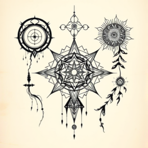 Cyber Sigilism Wisteria Tattoo