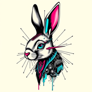 Cyberpunk Bunny Tattoo