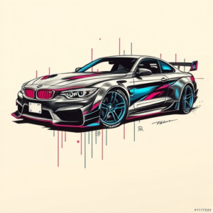 Cyberpunk Car Tattoo